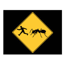 Road Sign- Giant Ant Postcard
