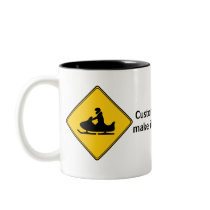 Road Sign- Snowmobile Coffee Mug