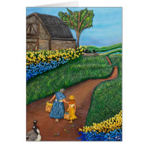 Road To Maple Greeting Cards