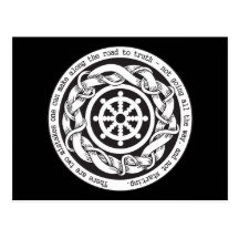 Road to Truth Dharma Wheel Postcards