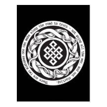 Road to Truth Endless Knot Post Cards