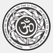 Road to Truth Om Round Sticker