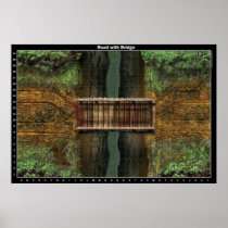 Road with Bridge - Battle Map Poster