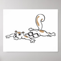 Roadkill Squirrel Print