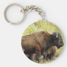 Roaming Buffalo  Keychain
