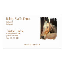 Roan Thoroughbred Horse Business Card