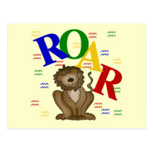 Roar Lion T-shirts and Gifts Postcards