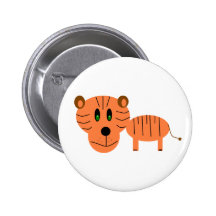 Roar the Tiger Pinback Buttons