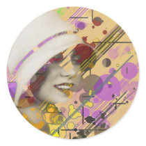 ROARING 20'S ROUND STICKER