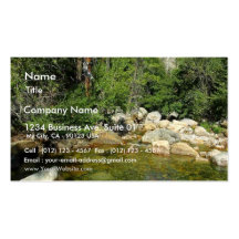 Roaring Falls Rivers Streams Mountains Business Card Templates