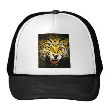 Roaring Leopard Mesh Hats