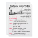 Roaring Twenties Theme Wedding Invite