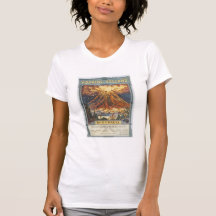 Roaring Volcano Vintage Songbook Cover T-shirts