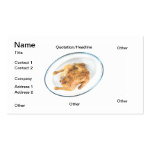 Roasted chicken business card