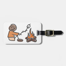 Roasting Marshmallows Bag Tag