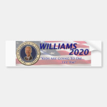 Rob Williams 2020 Bumper Stickers