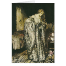 Robe d'étincelle de conte de fées par Arthur Rackh Carte De Vœux