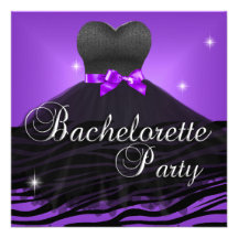 Robe noire pourpre de zèbre de partie de Bachelore Bristol