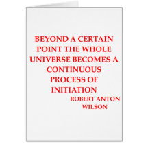robert anton wilson quote greeting card