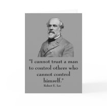 Robert E. Lee and quote Greeting Cards