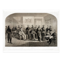 Robert E. Lee Surrenders to Ulysses S. Grant Postcard
