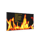 Robert Frost Fire and Ice Wrapped Canvas Print