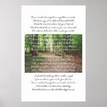 Robert Frost - la route non prise Posters