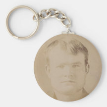 Robert LeRoy Parker alias Butch Cassidy Portrait Keychain