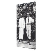 Robert Louis Stevenson and his friend canvas prints