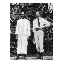 Robert Louis Stevenson and his friend Postcard