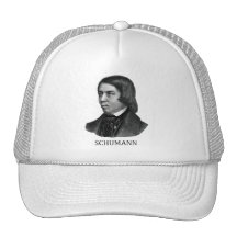 Robert Schumann, black Mesh Hat