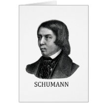 Robert Schumann, noir Cartes De Vœux