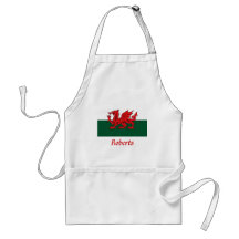 Roberts Welsh Flag Aprons