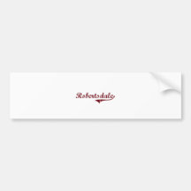 Robertsdale Alabama Classic Design Bumper Sticker