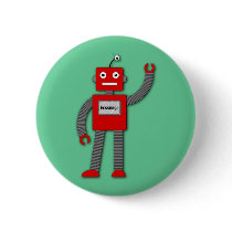 Robi the Retro Robot Button