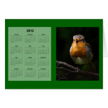 Robin 2012 Calendar Cards