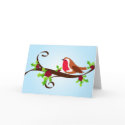 Robin and holly - Card