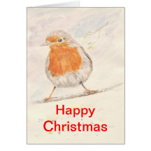 Robin Christmas Card