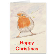 Robin Christmas Card