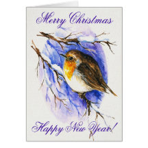 Robin Christmas Card
