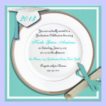 Robin Egg Blue Graduation Party Invitations invitations