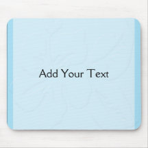 Robin Egg Blue Tone on Tone Hibiscus Mousepad
