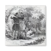 Robin Hood and Little John Magnet