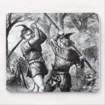 Robin Hood and Little John Mouse Pad
