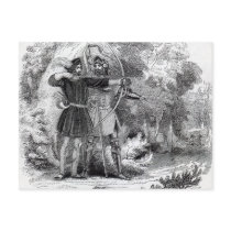 Robin Hood and Little John Postcard