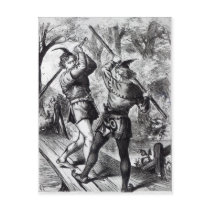 Robin Hood and Little John Postcards