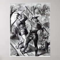 Robin Hood and Little John Poster
