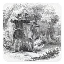 Robin Hood and Little John Stickers