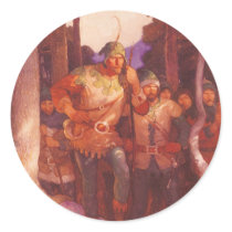 Robin Hood and the Men of Greenwood  by NC Wyeth Sticker