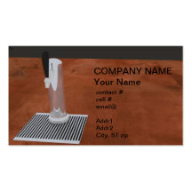 robinet de bière cartes de visite professionnelles